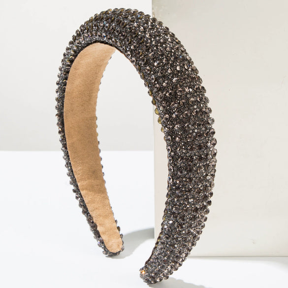 Women's Pearl Rhinestone Geometric Diamond Shiny Headband Hair Accessories
