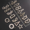 Women's Pearlembellished Frog Buckle Hairpin Side Clip Elegant Bangs Hair Accessory