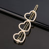 Women's Pearlembellished Frog Buckle Hairpin Side Clip Elegant Bangs Hair Accessory
