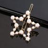 Women's Pearlembellished Frog Buckle Hairpin Side Clip Elegant Bangs Hair Accessory