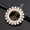 Women's Pearlembellished Frog Buckle Hairpin Side Clip Elegant Bangs Hair Accessory