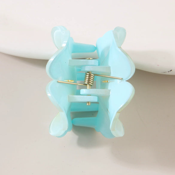 Women's Petals Hair Accessories Grab Clip With Flower Style And Paint Treatment