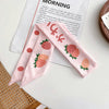 Women's Plaid Cloth Ribbon Ponytail Hair Tie Headband Geometric French Style Silk Scarf Hair Accessory
