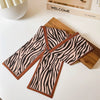 Women's Plaid Cloth Ribbon Ponytail Hair Tie Headband Geometric French Style Silk Scarf Hair Accessory