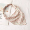 Women's Plaid Geometric Triangular Chiffon Headscarf Versatile Cloth Hair Accessory With Fashionable Tiedyed Design