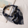 Women's Plaid Geometric Triangular Chiffon Headscarf Versatile Cloth Hair Accessory With Fashionable Tiedyed Design