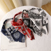 Women's Plaid Geometric Triangular Chiffon Headscarf Versatile Cloth Hair Accessory With Fashionable Tiedyed Design