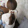 Women's Plaid Velvet And Polyurethane Scrunchie With Plush Trim Handmade Ponytail Hair Tie Accessory