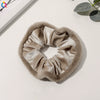 Women's Plaid Velvet And Polyurethane Scrunchie With Plush Trim Handmade Ponytail Hair Tie Accessory