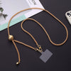 Women's Plastic And Nylon Metal Buckle Electroplated Adjustable Diagonal Mobile Phone Lanyard Jewelry With Clip
