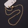 Women's Plastic And Nylon Metal Buckle Electroplated Adjustable Diagonal Mobile Phone Lanyard Jewelry With Clip