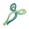 Women's Plastic And Resin Bow Grip Hair Clip With Dripping Oil Design