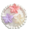 Women's Plastic And Resin Flower Grab Clip Threepiece Set With Baking Paint Highend Style