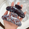 Women's Plastic And Resin Geometric Hair Claw Clip With Baking Paint Finish