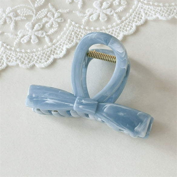 Women's Plastic And Resin Hair Clip Fashion Ol Style Ink Texture Polish Processed