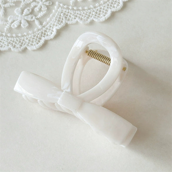 Women's Plastic And Resin Hair Clip Fashion Ol Style Ink Texture Polish Processed