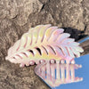 Women's Plastic And Resin Hair Clip With Butterfly And Egg Flower Design And Uv Plating
