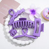 Women's Plastic And Resin Hairpin Set With Stamping Technology And Egg Flower Design Highend Style