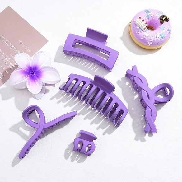 Women's Plastic And Resin Hairpin Set With Stamping Technology And Egg Flower Design Highend Style