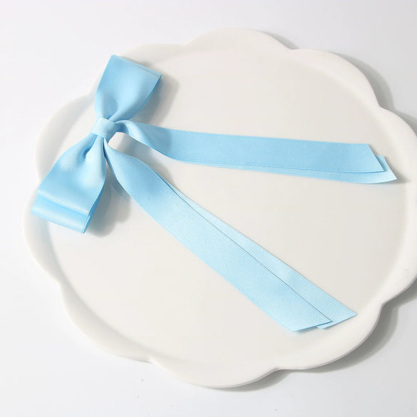 Women's Plastic And Resin Handmade Bow Spring Clip Hairpin Hair Accessories