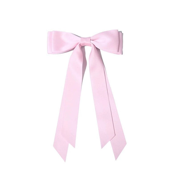 Women's Plastic And Resin Handmade Bow Spring Clip Hairpin Hair Accessories