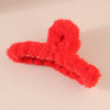 Women's Plastic And Resin Handmade Simple Geometric Stuffed Furry Shark Hair Clip
