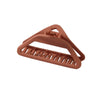 Women's Plastic And Resin Hollow Triangle Hairpin With Baking Varnish And Simple Geometric Design