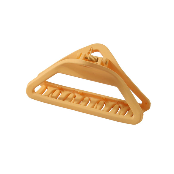 Women's Plastic And Resin Hollow Triangle Hairpin With Baking Varnish And Simple Geometric Design