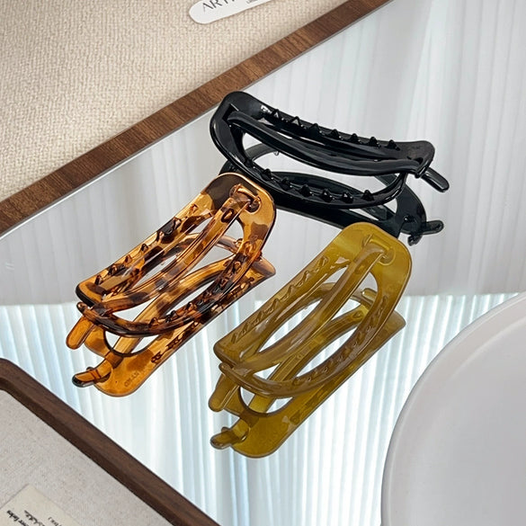 Women's Plastic And Resin Oval Fashion Hairpin Headwear Hair Accessories