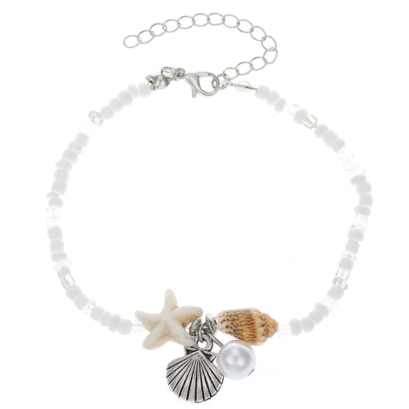 Women's Plastic And Resin Sea Star Shell Conch Bead For Summer Beach Holiday