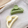 Women's Plastic And Resin Semiround Hollow Shark Hair Grab Clip With Baking Paint Finish