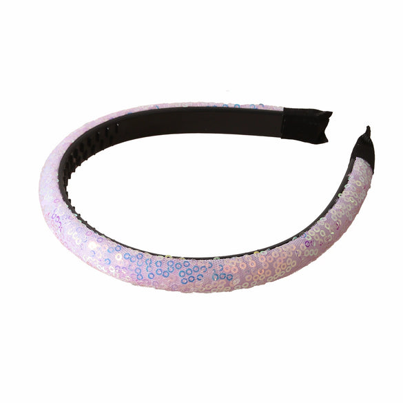 Women's Plastic And Resin Sequined Glitter Handmade Simple Antislip Headband
