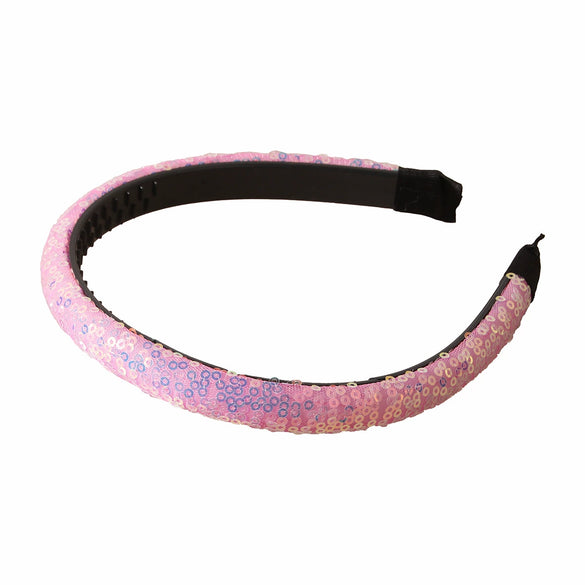 Women's Plastic And Resin Sequined Glitter Handmade Simple Antislip Headband