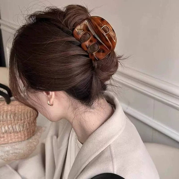 Women's Plastic And Resin Simple Geometric Handmade Pumpkin Hair Clip Hair Accessory