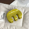 Women's Plastic And Resin Simple Geometric Handmade Pumpkin Hair Clip Hair Accessory