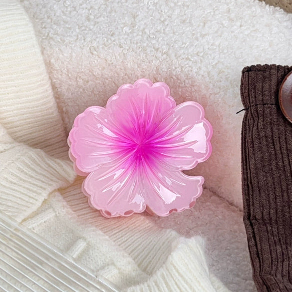 Women's Plastic Handmade Small Fresh Curly Heart Flower Grip Hairpin Hair Accessories