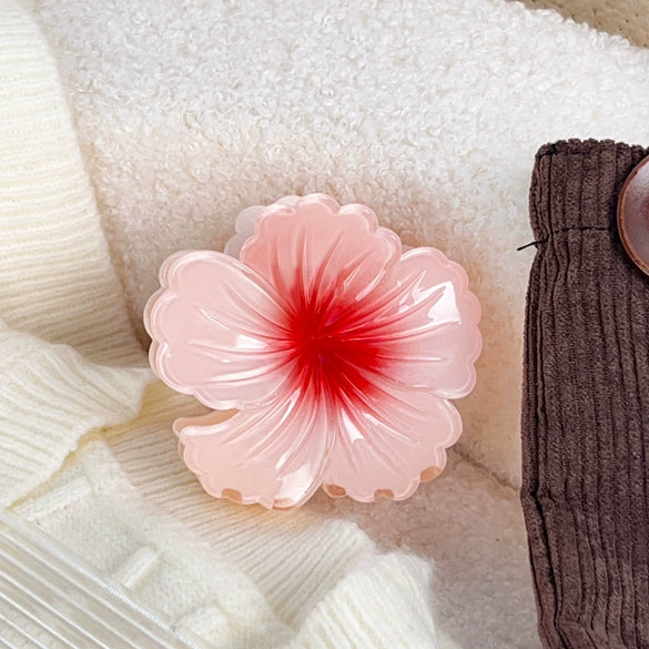 Women's Plastic Handmade Small Fresh Curly Heart Flower Grip Hairpin Hair Accessories