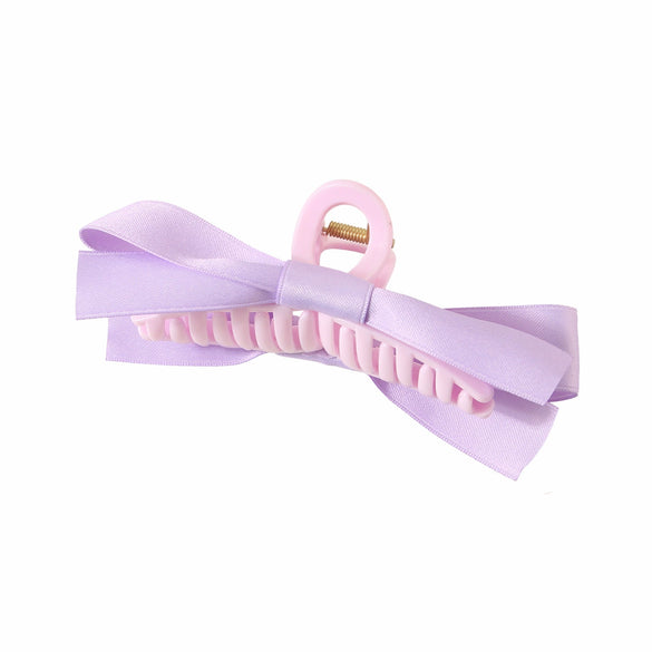 Women's Plastic Handmade Sweet Bow Hair Accessory Shark Clip
