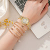 Women's Plastic Quartz Watch With Wine Barrel Shape Dial And Spiral Crown In Leisure Style