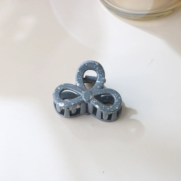 Women's Plastic Resin Bow Tie Hairpin Baking Paint Lovely Style