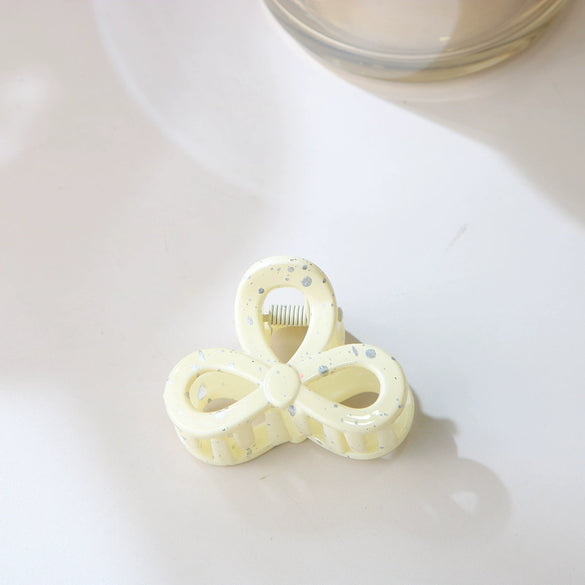 Women's Plastic Resin Bow Tie Hairpin Baking Paint Lovely Style