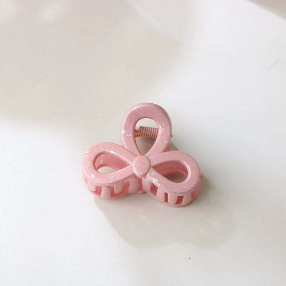Women's Plastic Resin Bow Tie Hairpin Baking Paint Lovely Style