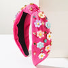 Women's Plastic Resin Diamond Flower Headband In Baroque Style Fashion Hair Accessories