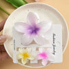 Women's Plastic Resin Egg Flower Grab Clip With Highend Feel And Baking Paint Finish