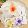 Women's Plastic Resin Egg Flower Grab Clip With Highend Feel And Baking Paint Finish