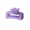 Women's Plastic Resin Fashion Geometric Spring And Summer Candy Color Small Long Square Grab Hairpin Hair Shark Clip Baking Paint Accessories