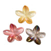 Women's Plastic Resin Flower Grab Clip Hair Accessories With Electroplating Highend Style