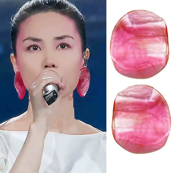 Women's Plastic Resin Geometric Electroplated Fashion Earrings