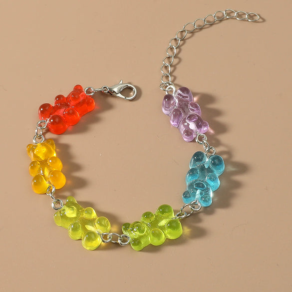 Women's Plastic Resin Geometric Handmade Candy Bracelet