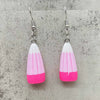 Women's Plastic Resin Geometric Handmade Festival Elements Corn Candy Pendant Earrings